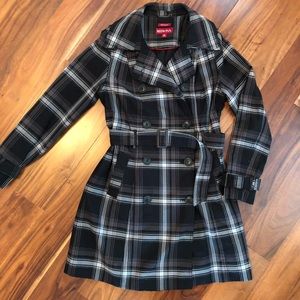 Merona plaid trench coat